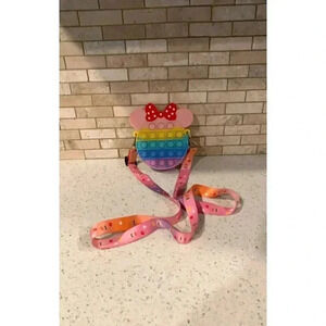 Minnie Mouse Cartoon Zipper Pop It Purse Bag BO